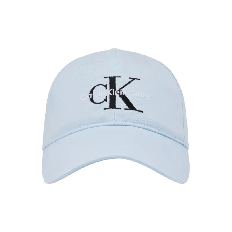 CALVIN KLEIN 100% Cotton Baseball Caps Unisex Misty Blue-0