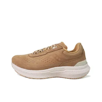 Saucony Cushioning Anti Slip And Wear Resistant Low Top Casual Running Shoes Unisex Brown White