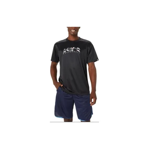 Asics Dry Print T-Shirts Men Black