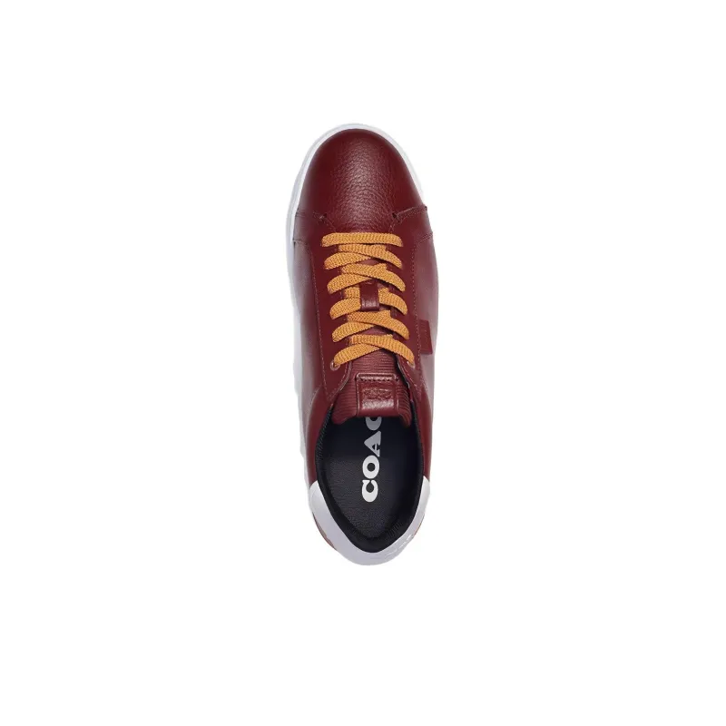 COACH Abrasion Resistant Low Top Skateboard Shoes Men's Red Brown-3