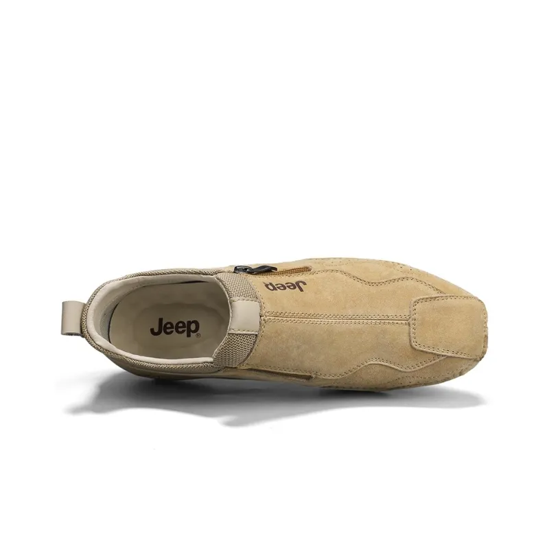 Jeep Cushioning Coverage Abrasion Resistant Lightweight Slip Resistant Low Top Mountaineering Hiking Shoes Men's-2