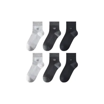 H YXIANG Mid Calf Socks Men's 6 Pack