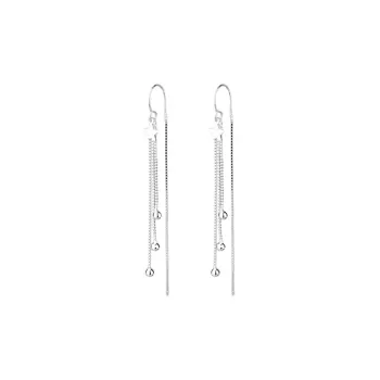 QIMEILA 925 Sterling Silver Drop Earrings Women's