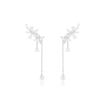 7℃ S925 Sterling Silver Stud Drop Earrings Women's