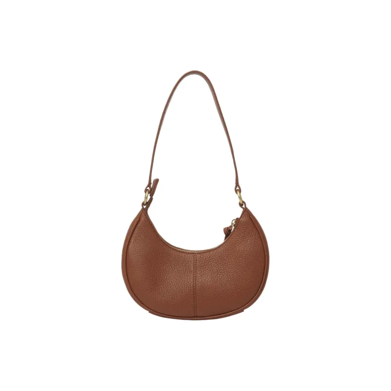 See By Chloe Hana Grain Cow Leather Crescent Bag, Handbag, Shoulder Bag Women's Brown-1