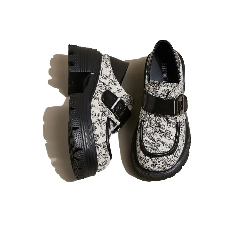 SNOWELF Loafers Women's Ecru/Beige/Black-3