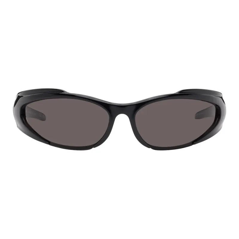 Balenciaga Nylon Irregular Shape Sunglasses Men's Black-0