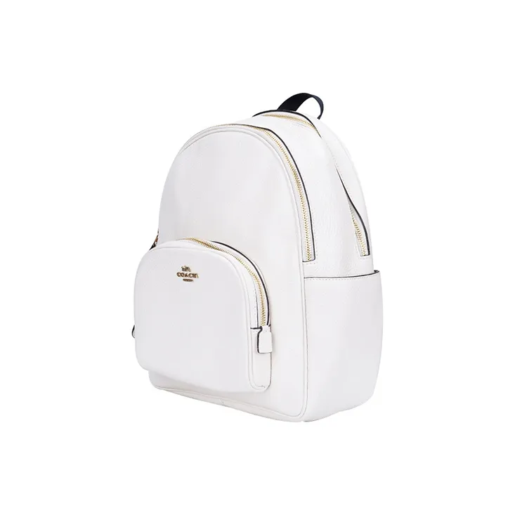 COACH Cow Leather Backpack Large Size Women's White-1