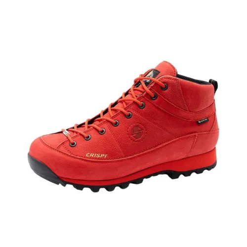 CRISPI Outdoor Shoes Unisex Mid-Top China Red