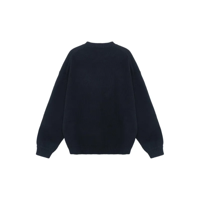 KENZO Logo Intarsia Knitted Crewneck Jumper-1