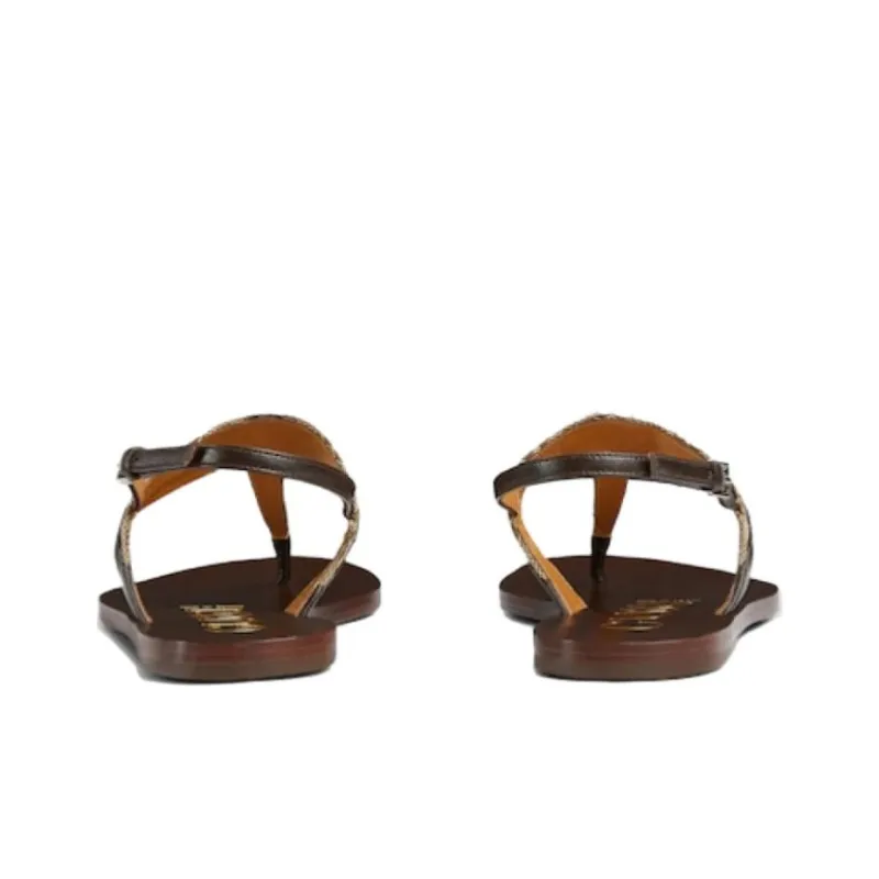 GUCCI Strap Sandals Women's Brown-3
