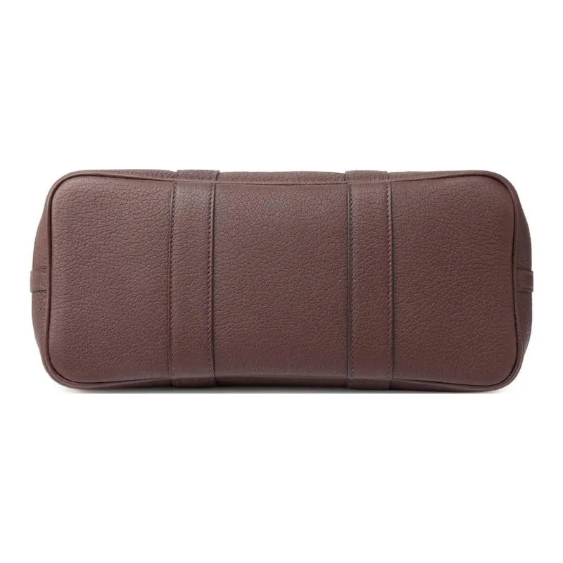 HERMES Garden Party Canvas With Negonda Calfskin Garden Bag Canvas Bag Handbag Regular Women's Burgundy-4