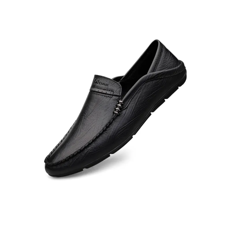 Wen Nai Beanie Shoes Men's Black-2