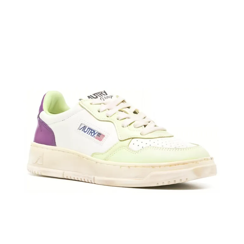AUTRY Medalist Super Vintage Leather Sneakers-1