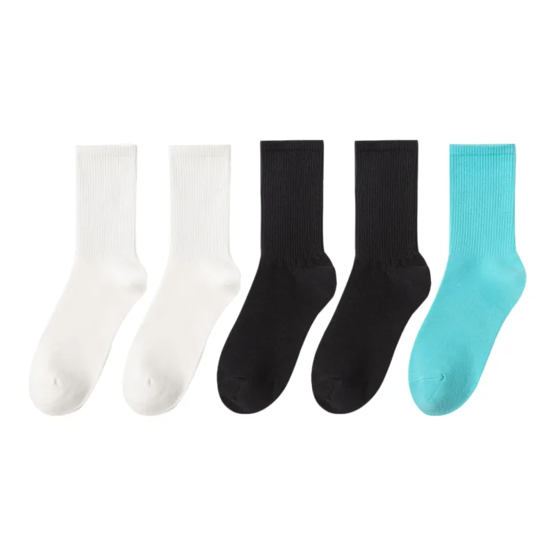 XXLLG Mid Calf Socks Women's 5 Pack-9