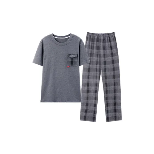 Follow The United States Pajama Set Men's Dark Gray