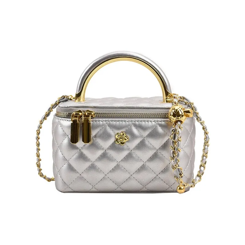 SUPERCUTE PU Handbag, Shoulder Bag, Crossbody Bag Regular Women's White/Silver/Pink/Black-1