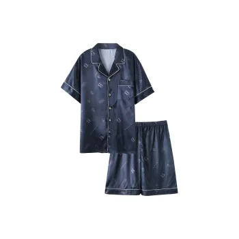 Mulong Family Pajama Set Men's Blue