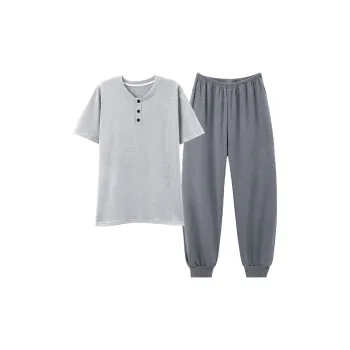 Follow The United States Pajama Set Men's Gray