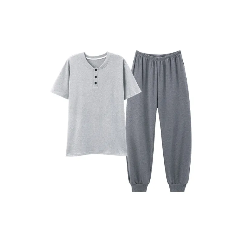 Follow The United States Pajama Set Men's Gray-0