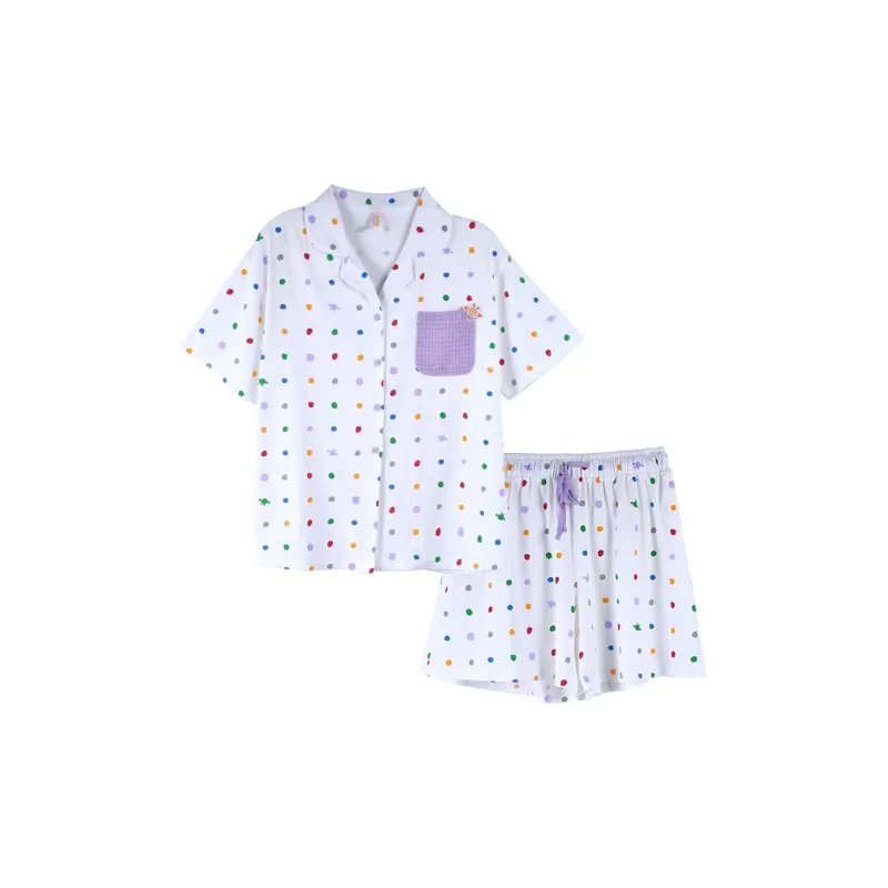 Fun Rabbit Pajama Set Women's Stellar White-0