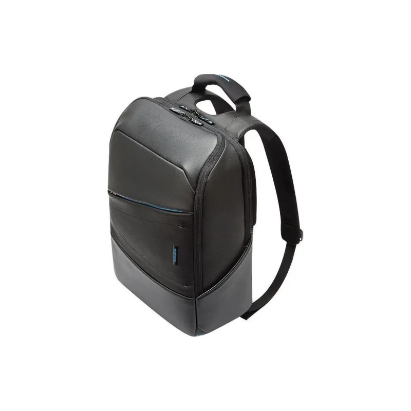 SAMSONITE PU Textile Backpack Large Size Unisex Black-4