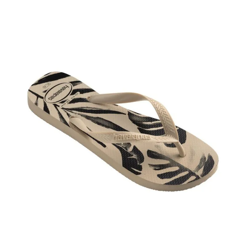Havaianas Flip Flops Unisex Beige Black-2
