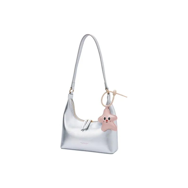 SEM/R Synthetic Leather Shoulder Bag Women's Dream Pink 60301 Smoke Gray Silver 20301 Ecru 10301-6