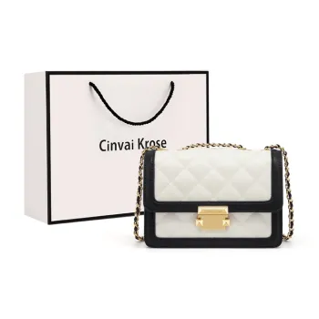 CinvaiKrose Cow Leather With Microfiber Shoulder Bag, Crossbody Bag, Shoulder Bag Small Size Women's