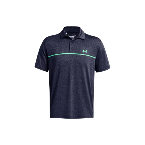 Under Armour Playoff Polo Shirts Men Marine Blue