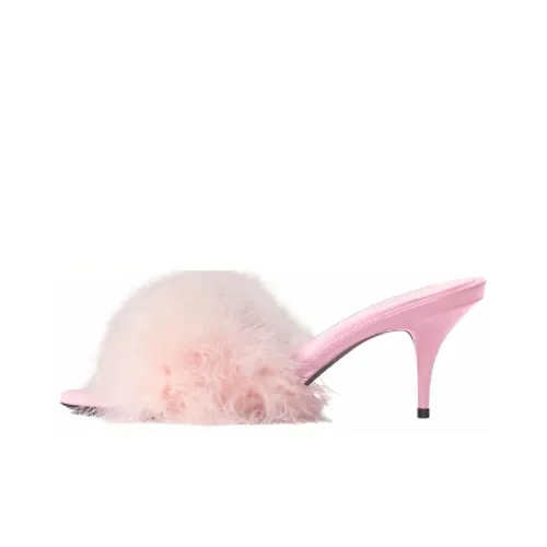 Balenciaga Boudoir 70mm Sandals 'Pink Feathers' Women's