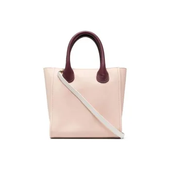 Chloe Calfskin Tote Bag Shopping Bag Shoulder Bag Handbag Small Size Women's Cement Pink
