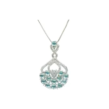 Green Waves Ice Type Jadeite Necklaces Women's