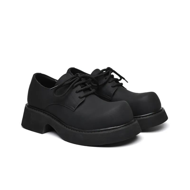 Angelmi Casual Derby Shoes Men's Black-1