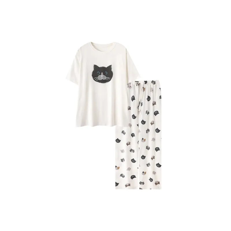 Beast's Secret Pajama Set Women's White-0