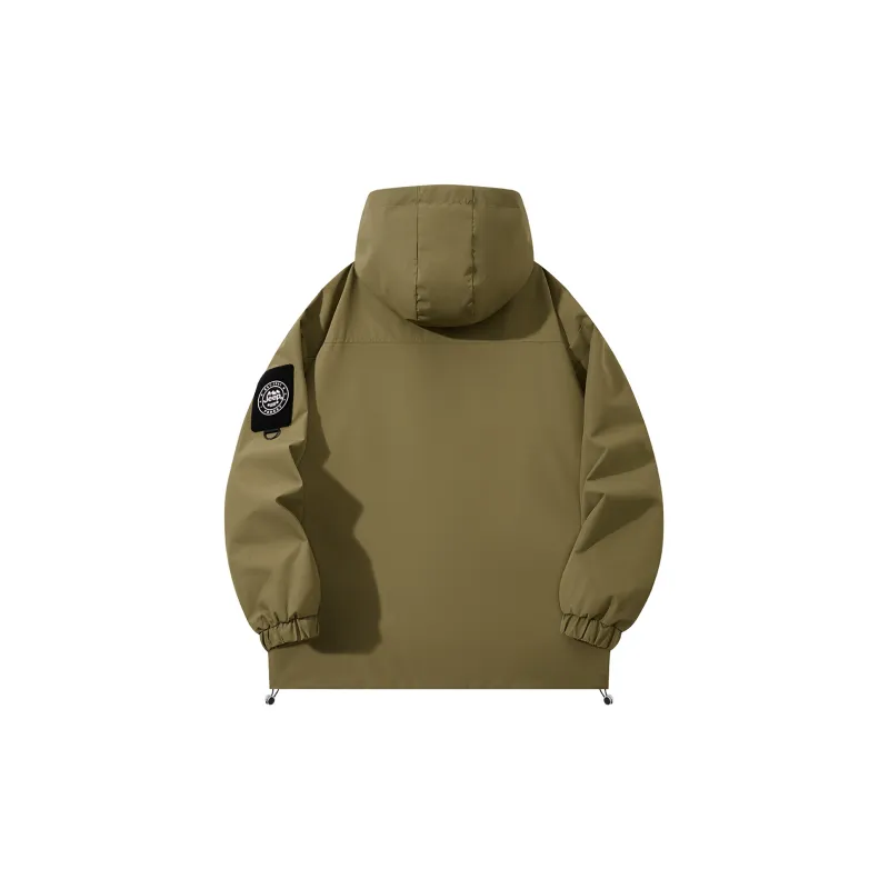 Jeep Outdoor Hiking Waterproof And Windproof Windbreaker Jacket Trench Coat Unisex-3