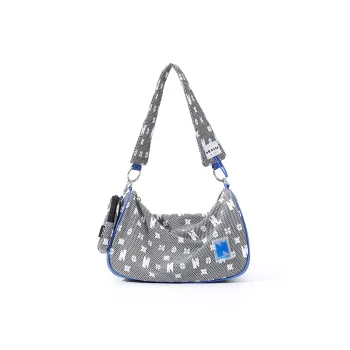 NOXXON Jacquard All Over Print Shoulder Bag Handbag Shoulder Bag Regular Women's Dark Gray