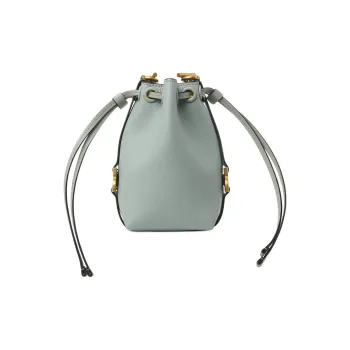 Chloe Marcie Grained Calfskin Bucket Bags Shoulder Bag Crossbody Bag Extra Mini Women's Gulf Green