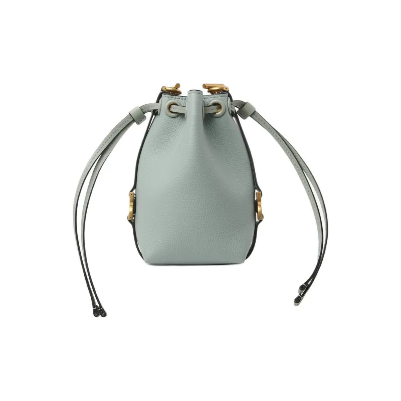Chloe Marcie Grained Calfskin Bucket Bags Shoulder Bag Crossbody Bag Extra Mini Women's Gulf Green-0