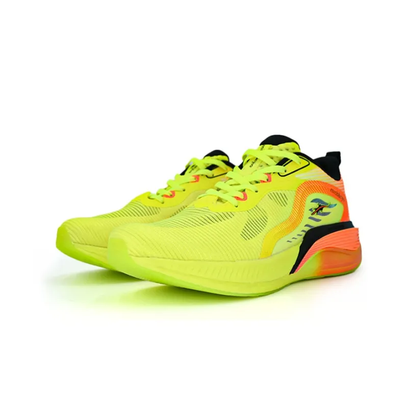 Miob&cyio Cushioning Rebound Lightweight Anti-slip Low-Top Running Shoes Unisex Neon Green-1
