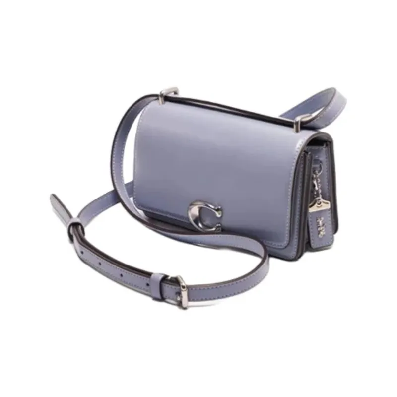 COACH Bandit Cow Leather Envelope Bag, Shoulder Bag, Crossbody Bag Small Size Women's Light Purple-3