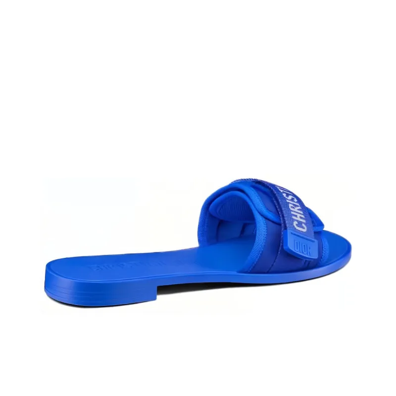 DIOR DIORevolution Slide Slippers Women's Bright Blue-4