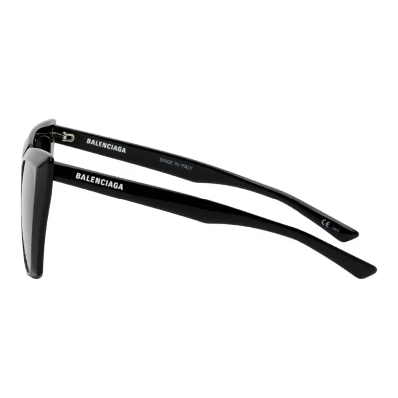 Balenciaga Acetate Irregular Shape Sunglasses Unisex Black-2