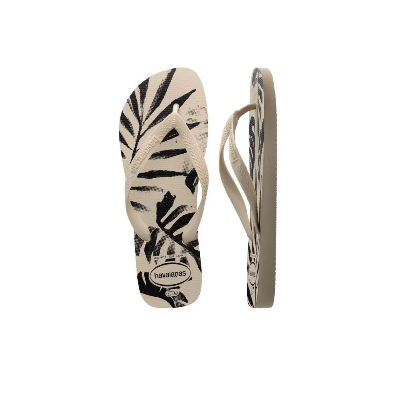 Havaianas Flip Flops Unisex Beige Black-4