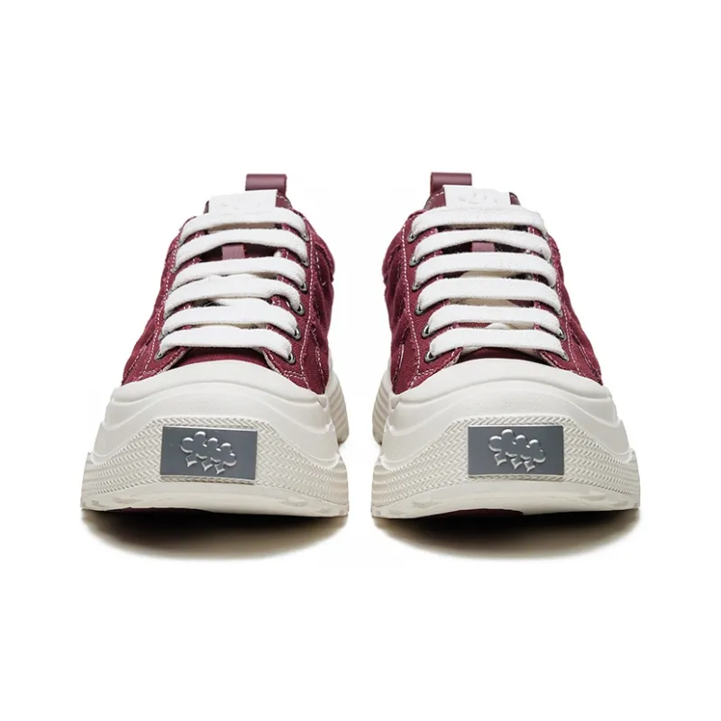 SHOOT BRAND Balance Low Top Canvas Shoes Unisex Red-2
