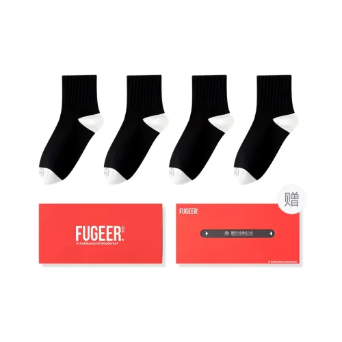 FUGEER Men Mid-Calf Socks