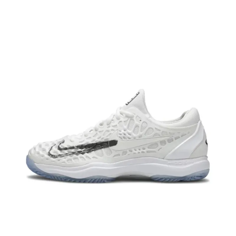 Nike Zoom Cage 3 HC Anti Slip Wear Resistant Low Top Tennis Shoes Men's White-0