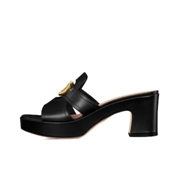 DIOR 30 Montaigne Slide Slippers Women's Black