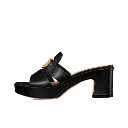 DIOR 30 Montaigne Slide Slippers Women's Black
