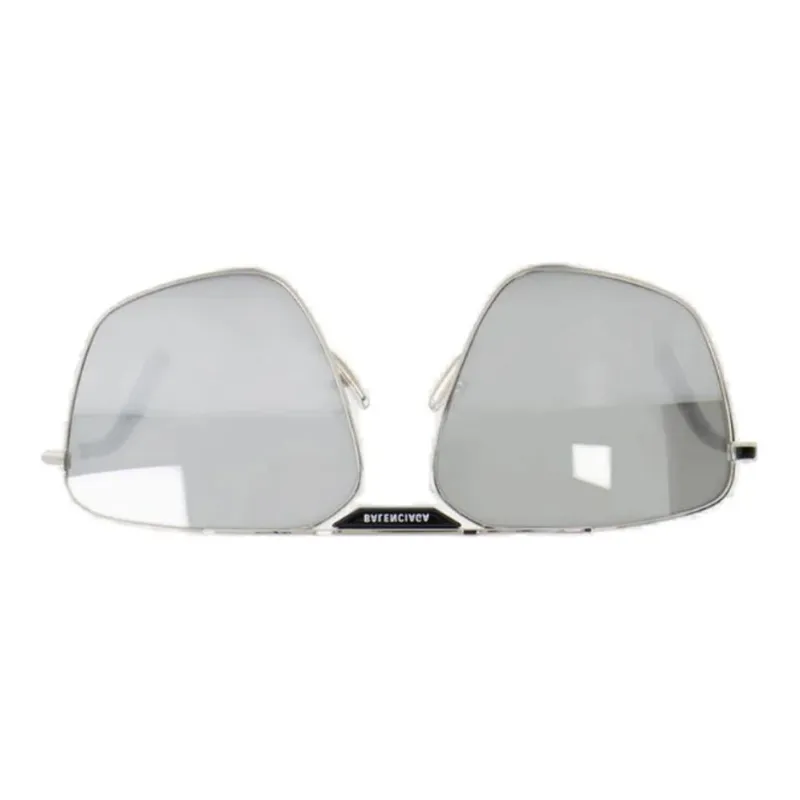 Balenciaga Metal Aviator Sunglasses Men's Silver-2
